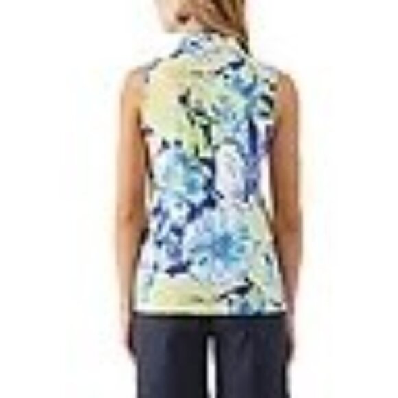 Rafaella$49 Women's Sleeveless Polo Shirt/top Lg NWT - Picture 3 of 10